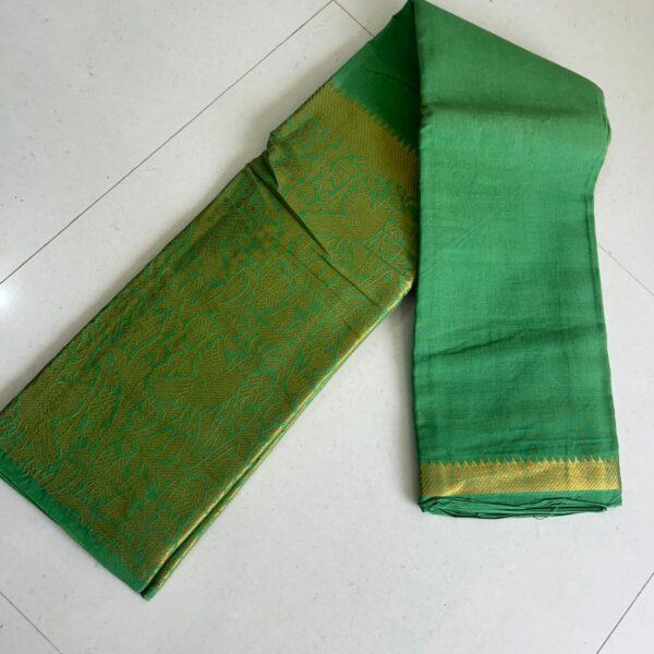 Prabanja Sungudi Self Plain Saree - Image 4