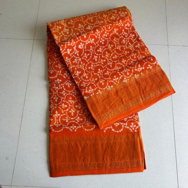 Prabanja Sungudi Self Wax Fancy Saree - Image 3