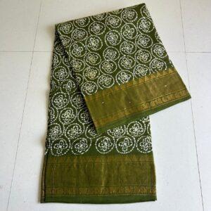Prabanja Sungudi Self Wax Fancy Saree