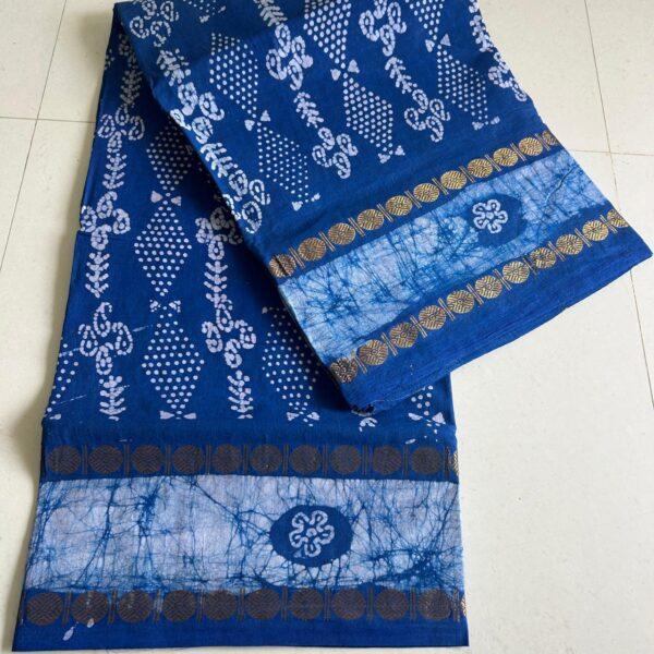 Prabanja Sungudi Self Wax Fancy Saree - Image 2