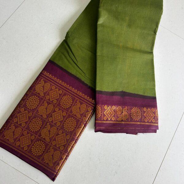 Prabanja Sungudi Plain Saree - Image 3