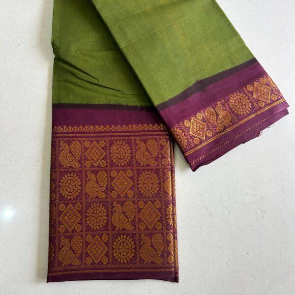 Prabanja Sungudi Plain Saree - Image 2