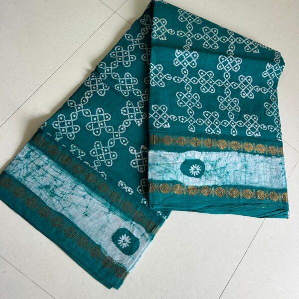 Prabanja Sungudi Self Wax Fancy Saree