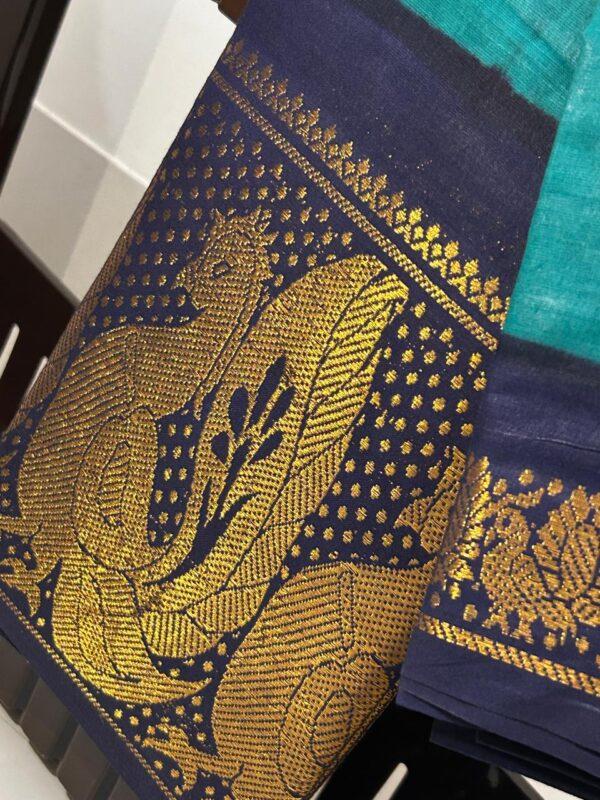 Prabanja Sungudi Plain Saree - Image 4