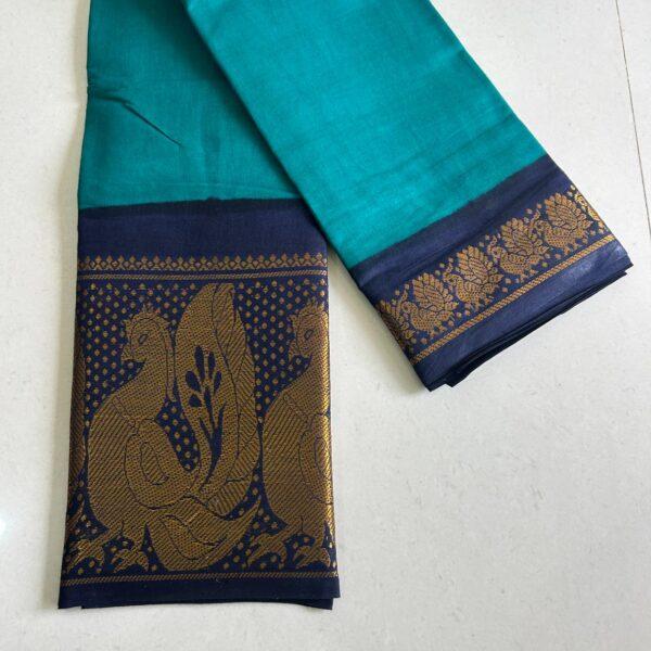 Prabanja Sungudi Plain Saree - Image 2