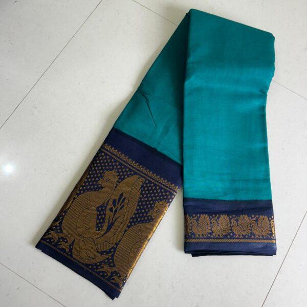 Prabanja Sungudi Plain Saree - Image 3