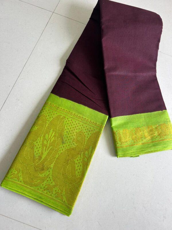 Prabanja Sungudi Plain Saree - Image 3