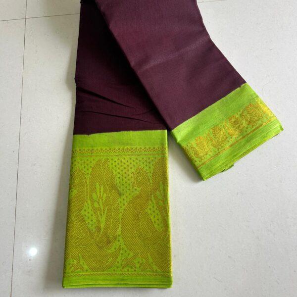 Prabanja Sungudi Plain Saree - Image 2
