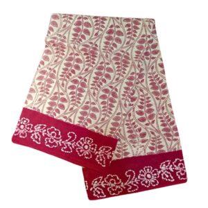 Prabanja Modern Art Printed Sungudi Cotton Saree