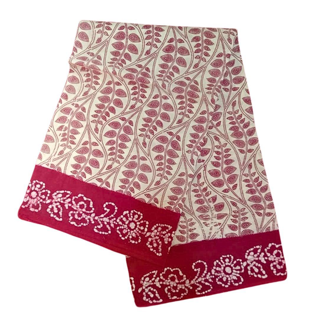 Prabanja Modern Art Printed Sungudi Cotton Saree