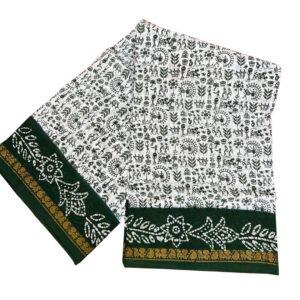 Prabanja Elegant Wax Printed Sungudi Cotton Saree