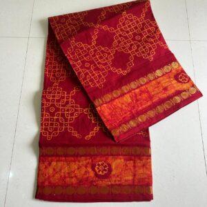Prabanja Sungudi Self Wax Fancy Saree