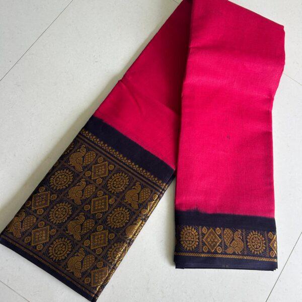 Prabanja Sungudi Plain Saree - Image 3