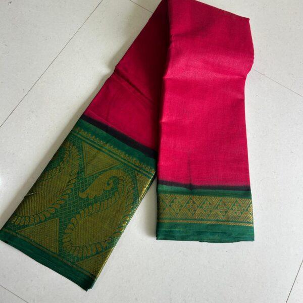 Prabanja Sungudi Plain Saree - Image 3