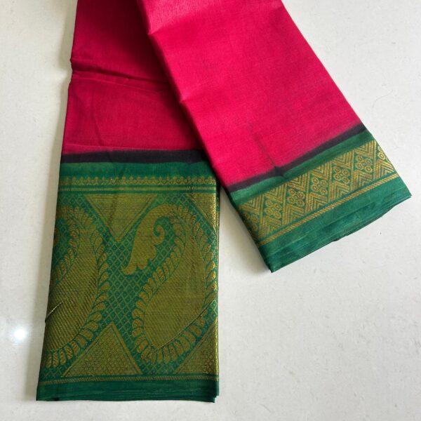 Prabanja Sungudi Plain Saree - Image 2