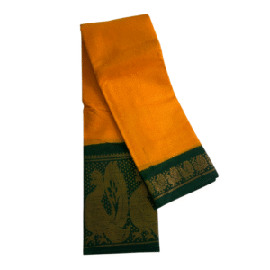 Madurai Sungudi Plain Saree with Mayil Border