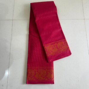 Prabanja Sugundi Jari Checks Self Plain Saree