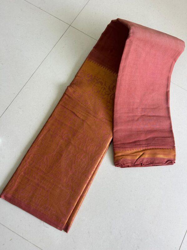 Prabanja Sungudi Self Plain Saree - Image 2