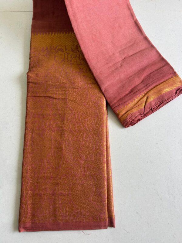 Prabanja Sungudi Self Plain Saree - Image 3