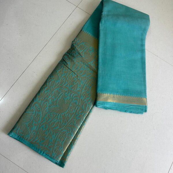 Prabanja Sungudi Self Plain Saree - Image 3