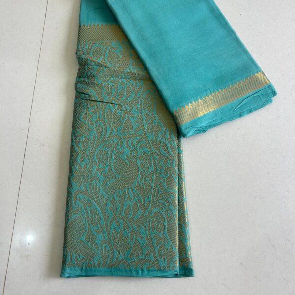 Prabanja Sungudi Self Plain Saree - Image 2