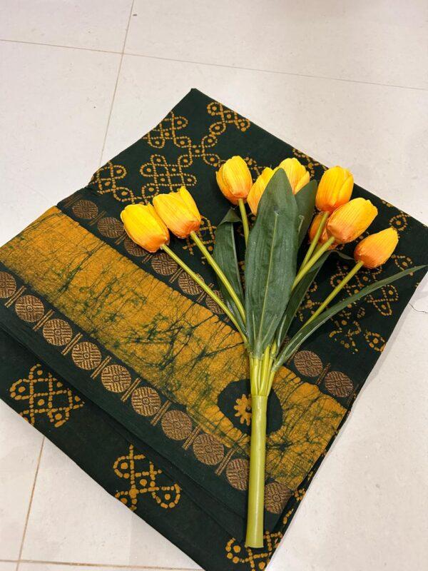 Prabanja Sungudi Self Wax Fancy Saree - Image 3