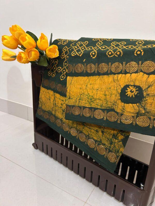Prabanja Sungudi Self Wax Fancy Saree - Image 4
