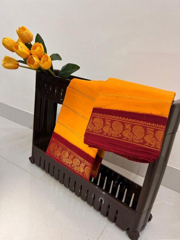 Prabanja Sungudi Jari Veltharai Plain Saree