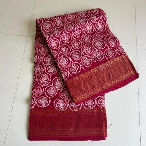 Prabanja Sungudi Self Wax Fancy Saree