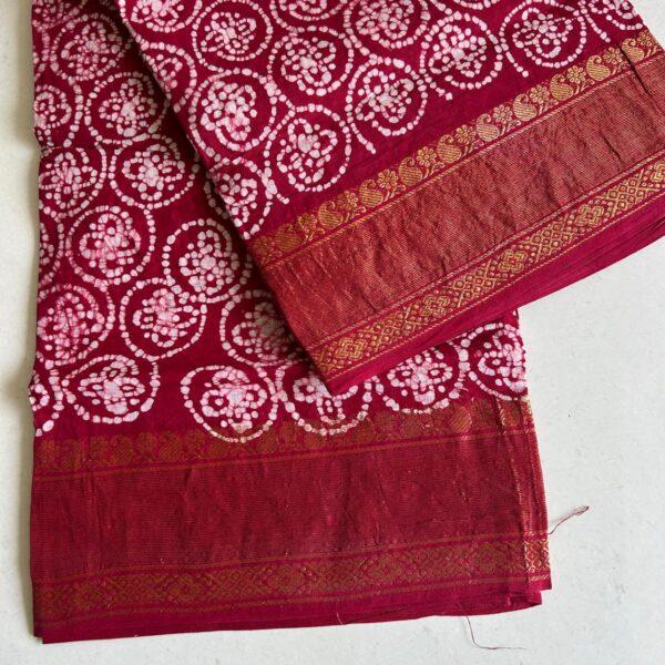 Prabanja Sungudi Self Wax Fancy Saree - Image 2