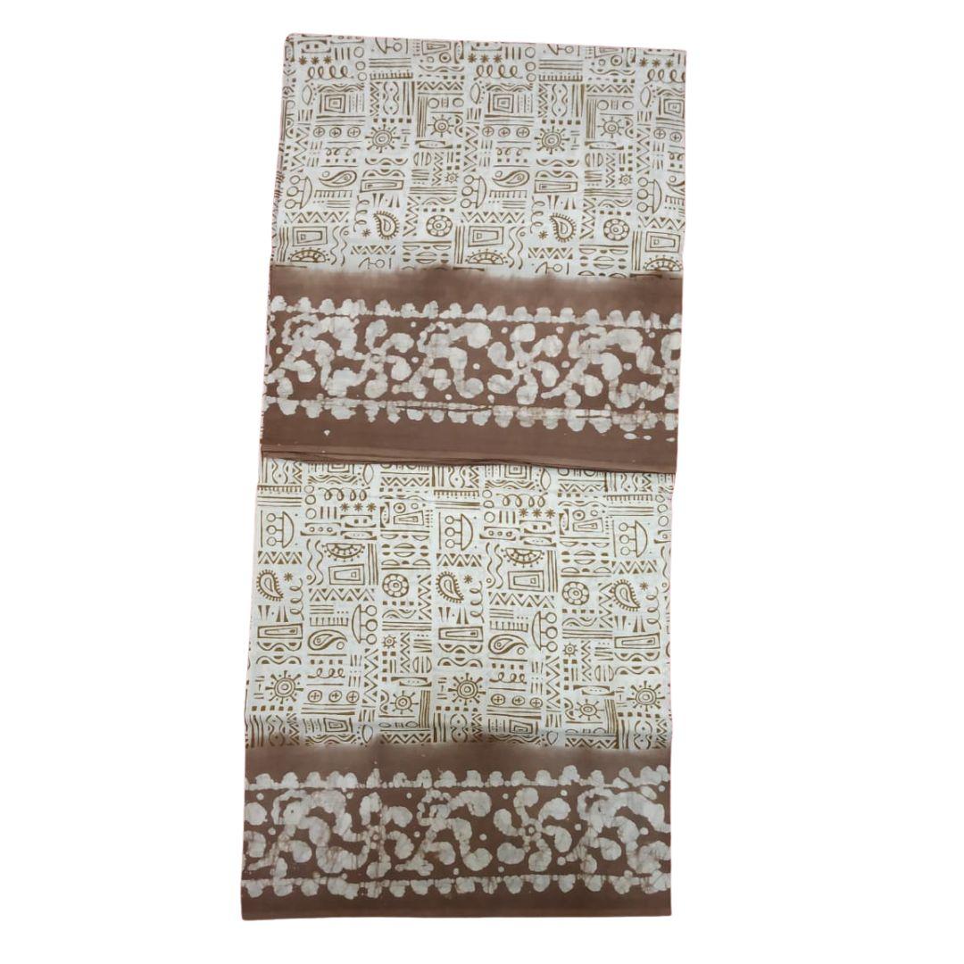 Prabanja Brown Mayuri Sungudi Cotton Saree