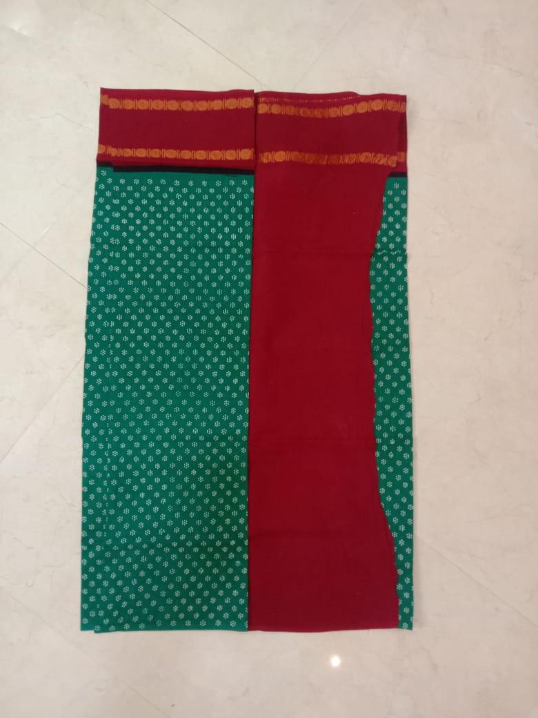 Prabanja Doller Design Border Sungudi Cotton Saree - Image 3