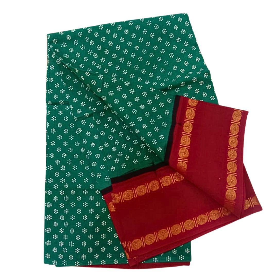 Prabanja Doller Design Border Sungudi Cotton Saree