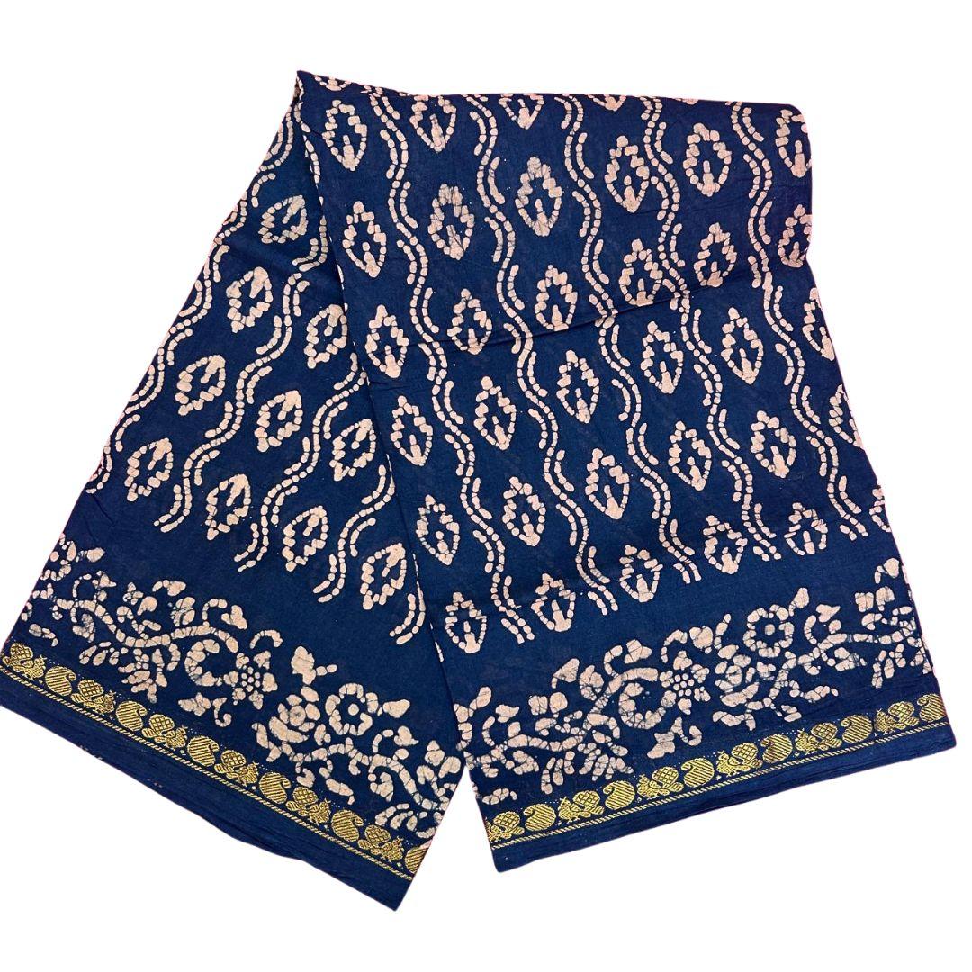 Prabanja Fancy Floral Border Sungudi Cotton Saree