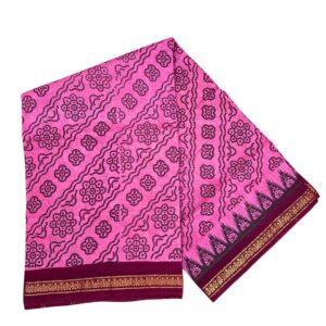 Prabanja Pulli Flower Printed Sungudi Cotton Saree