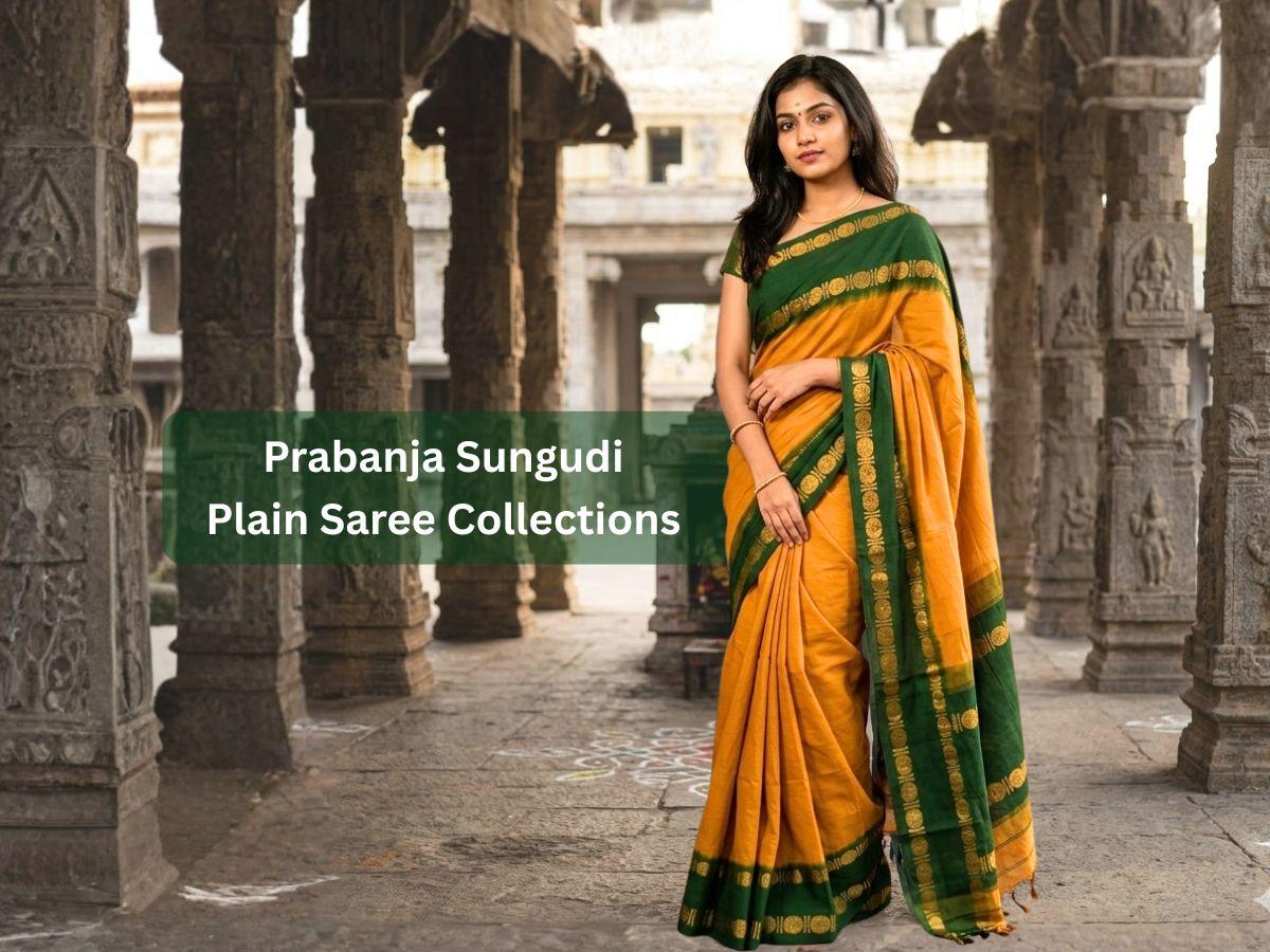 Prabanja-Sungudi-plain-saree