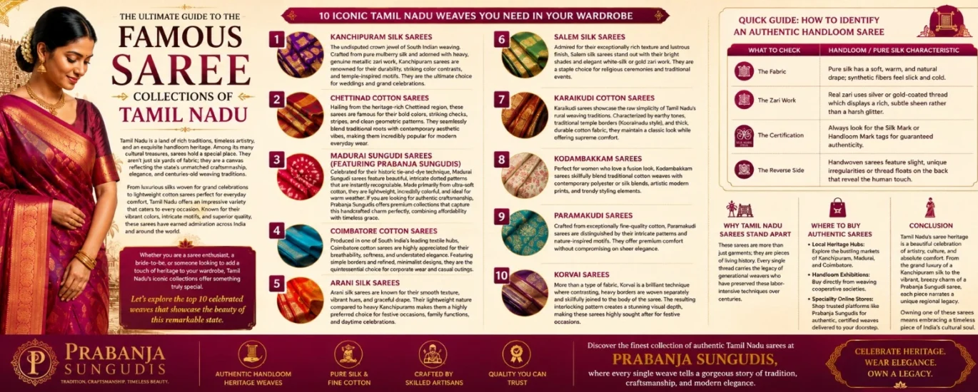 Famous Saree Collections of Tamil Nadu