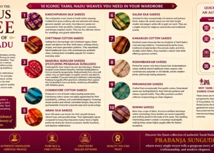 Famous Saree Collections of Tamil Nadu