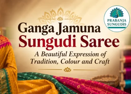 Ganga Jamuna Sungudi Saree in traditional colours with elegant saree designs